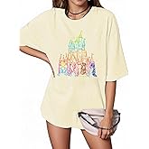 Women Magical Shirts Cute Graphic Tshirts Funny Vacation Holiday Short Sleeve Casual Tee Top
