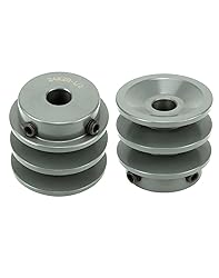 QWORK Double Groove Web Sheaves, 2.05"OD 1/2" Bore