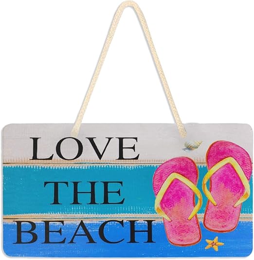 wooden flip flops home decor