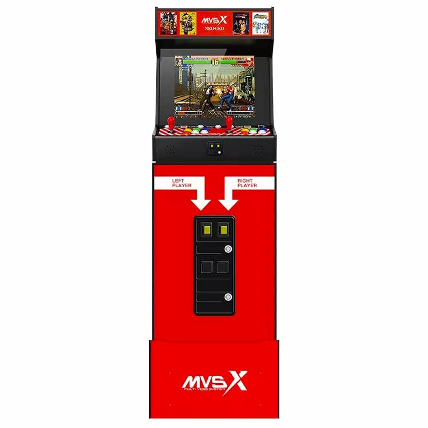 UNICO MVSX Arcade with Base and Riser Set, Pre-Loaded 50 SNK Official Genuine Retro Games, Including The King of Fighters/Samurai/Metal Slug and More