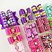 Hixixi 24pcs/12pairs Puppy Dog Hair Bows Shiny Rhinestone Grooming Bows for Holiday Party Pet Hair Accessories with Rubber Bands (shiny)