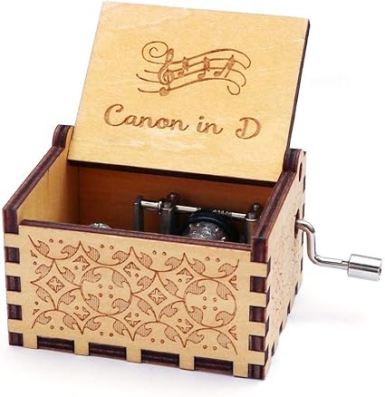 XWF Cajas Musicales Grabado de Madera Hecho a Mano de la ...