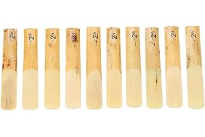 Clarinet Reeds, 10Pcs Plastic B-Flat Strength 2.5 Clarinet Reeds with Plastic Case