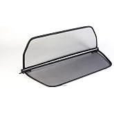 Wind Deflector for Volvo C70 I (1998-2005) - Foldable - with Quick Release Fastener - Black | Windstop | Wind Blocker