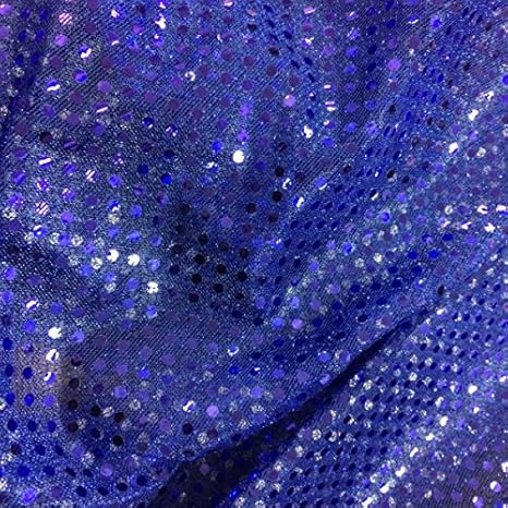 Pailletten-Stoff, glänzend, 44 cm, 112 cm breit, 3 mm, Marineblau