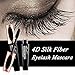 3PACK 4D Silk Fiber Lash Mascara, Extra Long Lash Mascara and Thick, Long Lasting, Waterproof & Smudge-Proof, All Day Exquisitely Lush, Full, Long, Thick, Smudge-Proof Eyelashes