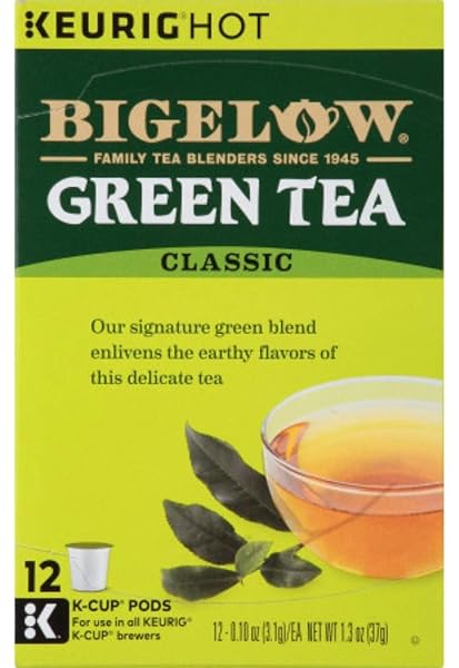 BIGELOW GREENTEA KEURIG K-CUPS, 12 COUNT BOX