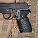 Covert Clutch | Tactical Grip Sleeve with Hex Pattern (Compact Handgun)