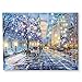 Collections Etc Lighted Central Park Canvas Wall Art