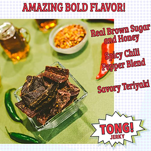 Honey Pepper Teriyaki Beef Jerky 50 Calories, Gluten Free, Keto
