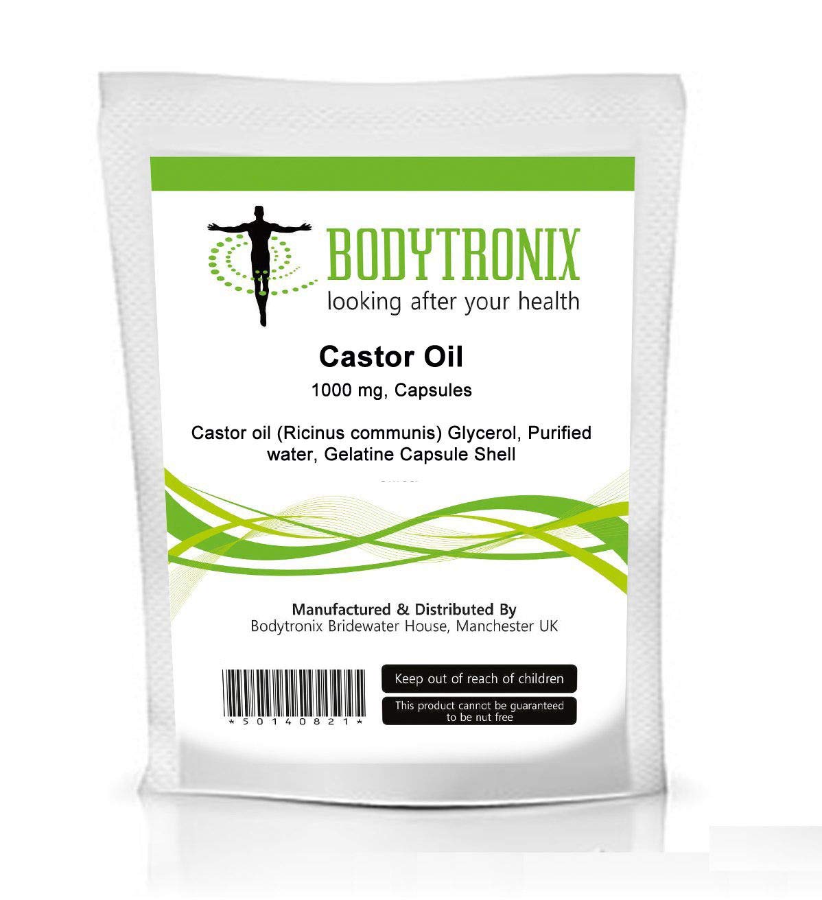 Castor Oil 1000mg Softgel Capsule Intestinal Health, Constipation