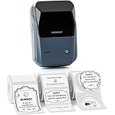 NIIMBOT B1 Label Maker Machine, Thermal Label Printer Easy to Use for Office, Home, Business, Came with 3 Roll White Labels(Blue)