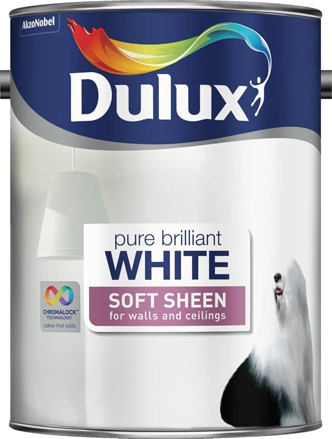 Dulux Soft Sheen Emulsion Paint For Walls And Ceilings Pure Brilliant