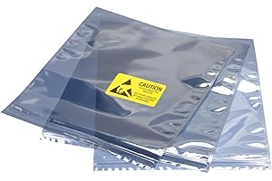 MECCANIXITY Anti Static Bags Shielding Bag 10pcs 12x16inch(30x40cm) Resealable with Labels for Hard Drive HDD SSD