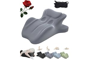 Hwocw Intimacy Pillow, 27° Angle Perfect Position | Ergonomic Butt Cushion for Couple| Multi Position Comfort Sweet Spot Pillows Perfect Position Instantly Intimacy Pillows (Gray)