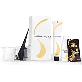 Gentle Cream Hair Bleach Kit, Ammonia-Free Bleach for Hair with Developer, Lifts Up to 8 Levels, No-Drip Hair Lightening Kit for Home Use