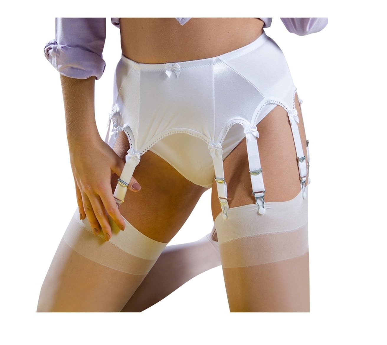 Stockings HQ Women's NEW Classic 10strap plain front