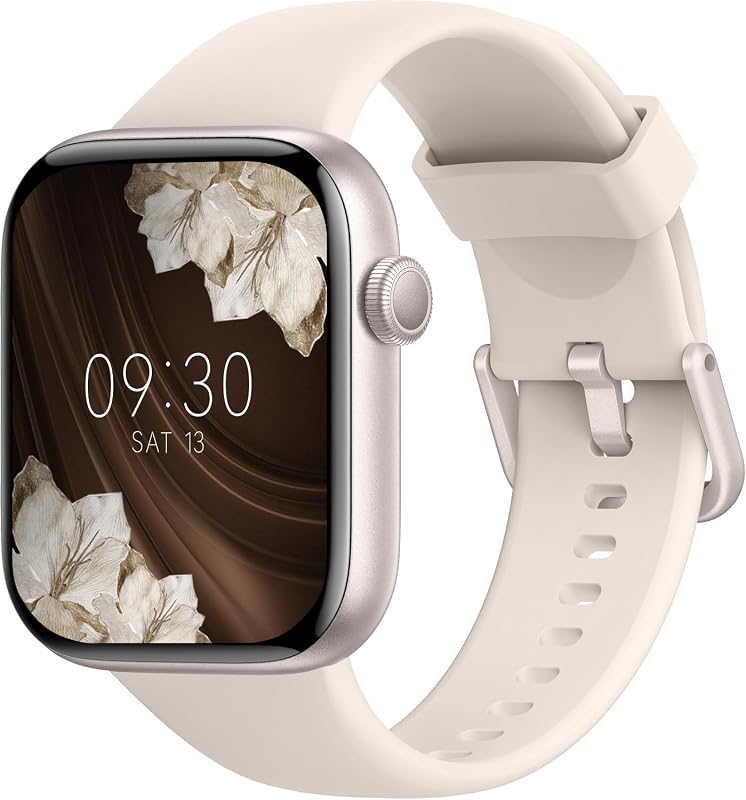 Relógio Inteligente para Mulheres, Relógio Inteligente de 1,85" com Chamadas Bluetooth, 140+ Modos Desportivos, Relógio Inteligente com SpO2/Monitor de Frequência Cardíaca/Monitor de Sono/Podómetro, Relógio Inteligente IP68 à prova de água para Android iOS