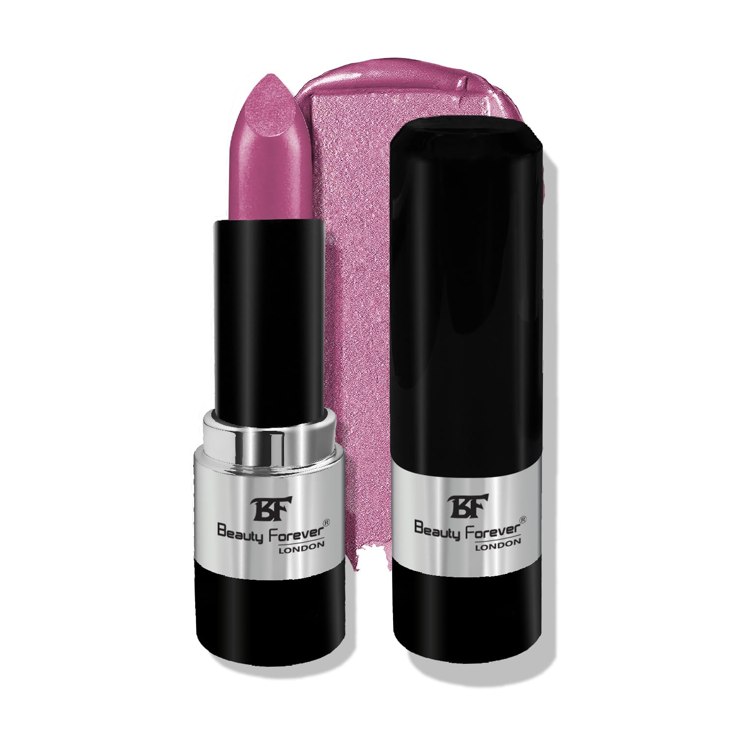 Beauty Forever Colour Fabulous Metallic Shine Lipstick, Glittery & Satin Touch, Available in 14 Shades, 3gms (201 Brilliant Pink)