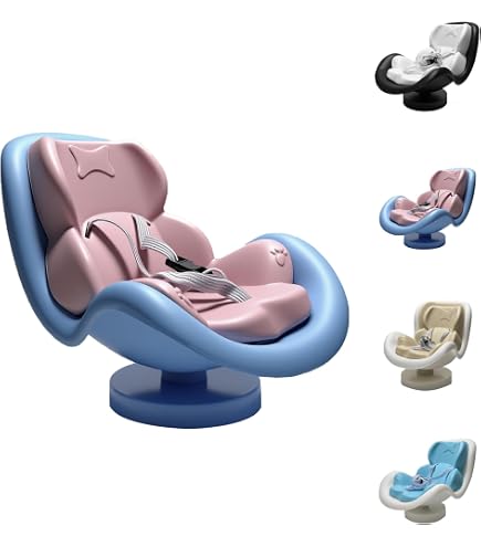Siège Auto Pour Poupée Avec Coussin Fourrure - Accessoire Décoratif Pour Poupée 10-17cm, Avec Ceinture De Sécurité