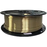 2.85mm Silk Antique Gold PLA Filament 2.85mm 3D Printer Filament 1KG 2.2LBS Printing Material Silky Gold Filament Metallic Br