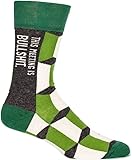 Blue Q Men's Crew Socks - Fits Men's Shoe Size 7-12