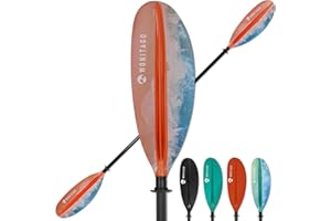 WONITAGO Kayak Paddles with Fiberglass Shaft and Reinforced PP Blade, Floating Adjustable Kayaking Oars, 3 Piece, 220-240 cm/86-94 Inches, 240-260 cm/94-102 Inches