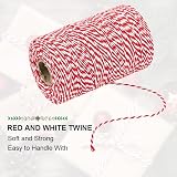 Tenn Well Red White Christmas String 200m Cotton Twine Gift Wrapping view 2