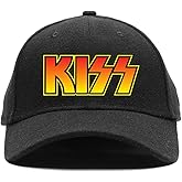 KISS Men's Classic Logo Baseball Cap Adjustable Black