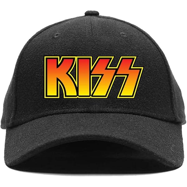 Amazon.com: Kiss - Red Logo Baseball Cap : Clothing, Shoes & Jewelry