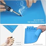 Preciva 500℃ Heat Resistant Silicone Soldering Mat for Electronics Repair view 6