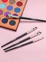 TEOYALL Eyeliner Brushes Set 4 pcs Ultra Thin Angled Flat Point Precision view 7