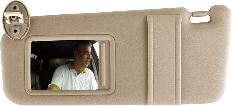Amazon Com Sailead Left Driver Side Sun Visor Compatible With Toyota Venza With Sunroof And Light Replacement For Venza 2009 2010 2011 2012 2013 2014 2015 2016 Beige Left Side Automotive