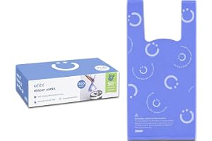 Ubbi Disposable Baby Diaper Sacks, Lavender Scented, 200 Count