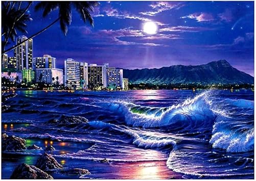 100 Plein Carré 5d Diamant Peinture Point De Croix Ciel étoilé Lune 3d Plein Diamant Peinture Strass Peintures Broderie Square 50x50cm