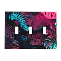 Wpshijia Light Switch Cover Tropical Banana Leaves