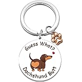 Uerifr Dachshund Gifts for Women Funny Dachshund Keychain Cute Weiner Dog Gifts Ideas Best Gift for Dog Lovers Pet Mom Dad