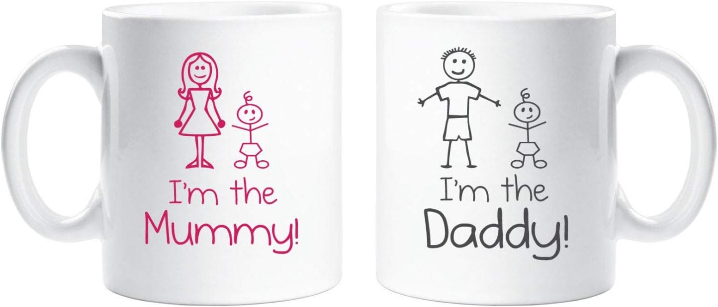 mummy and daddy mug gift set