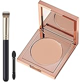Colored Clay Undereye Corrector, under Eye Concealer, under Eye Color Corrector, Undereye Color Corrector for Dark Circles, Under Eye Corrector for Dark Circles with Brush (Light)