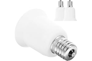 MAGICLULU 3pcs E17 to E26/e27 Light Socket Adapters Small Light Bulb Converter Base Set for Household and Lamp