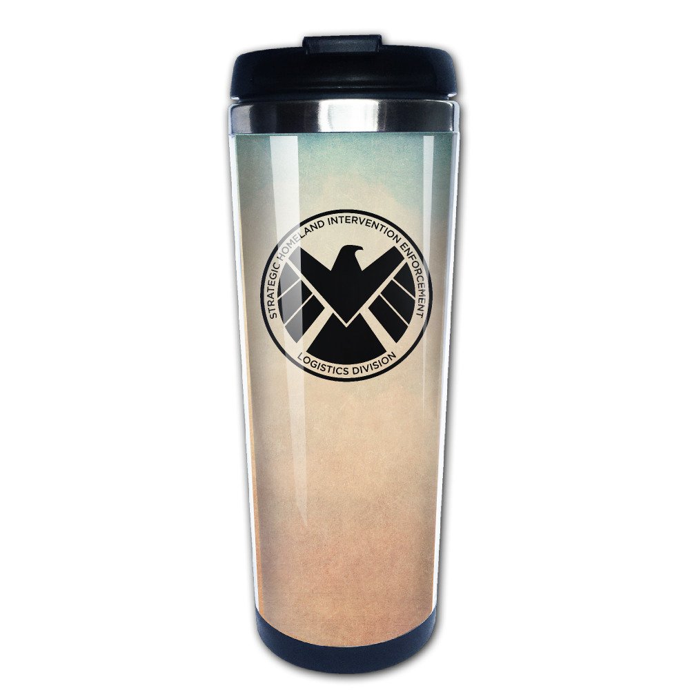 Boomy Cool Agents Of S.H.I.E.L.D. Logo Stainless Steel Coffee Mug For Indoor & Outdoor Office School Gym Use (6164325192223)