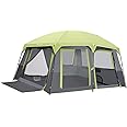 CAMEL CROWN Camping Tents 10 Person Family Cabin Tent with 2 Doors and 4 Windows Large Multiple Room Tent with Floor Mats Tents for Camping Outdoor Hiking