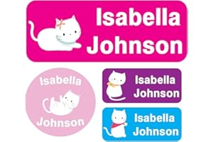 CLYLIFE Kid Name Labels Personalized Cartoon Name tag Stickers for Kid Clothes Daycare, School Child Clothing Waterproof & St
