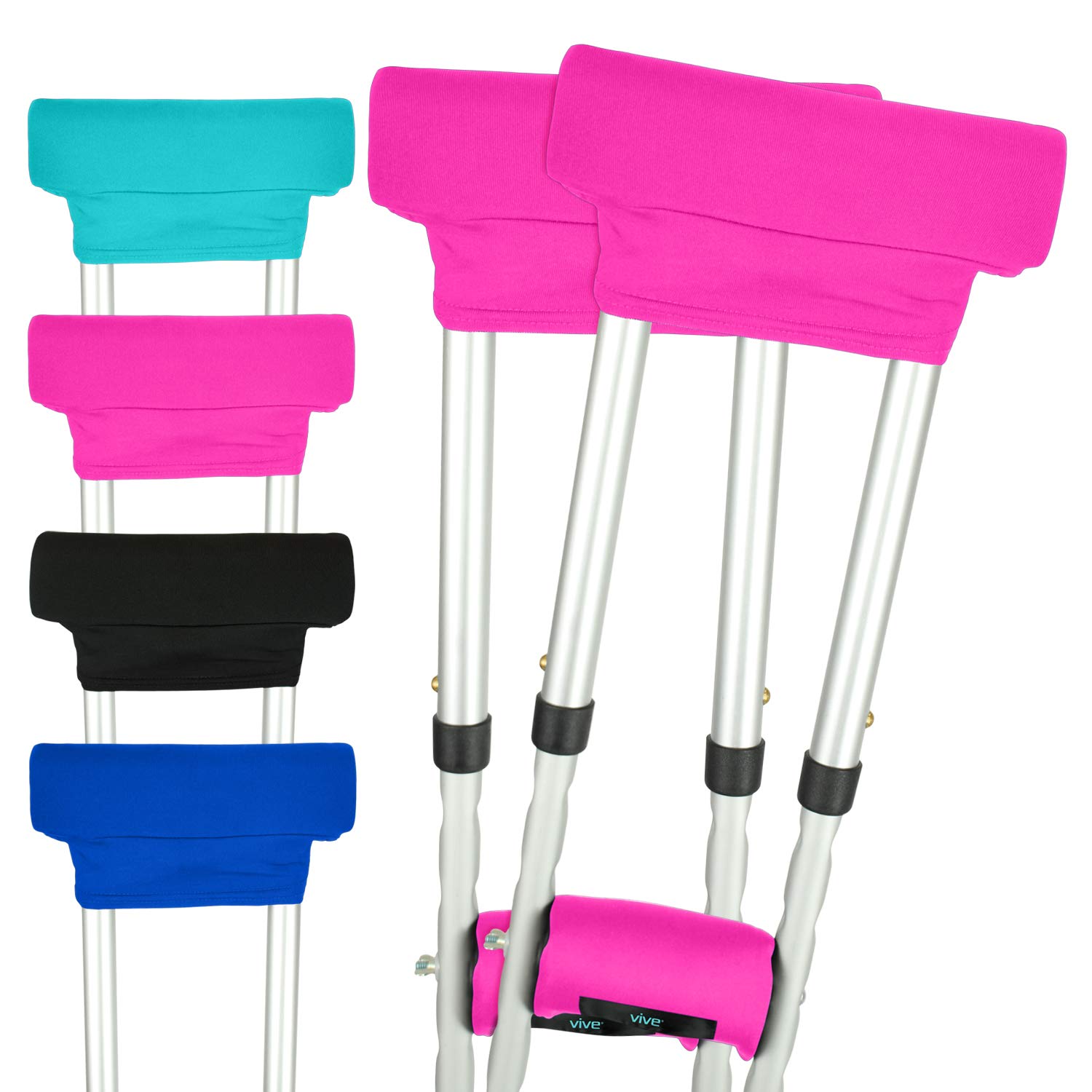 Vive Crutch Pads Padding for Walking Arm Crutches Universal