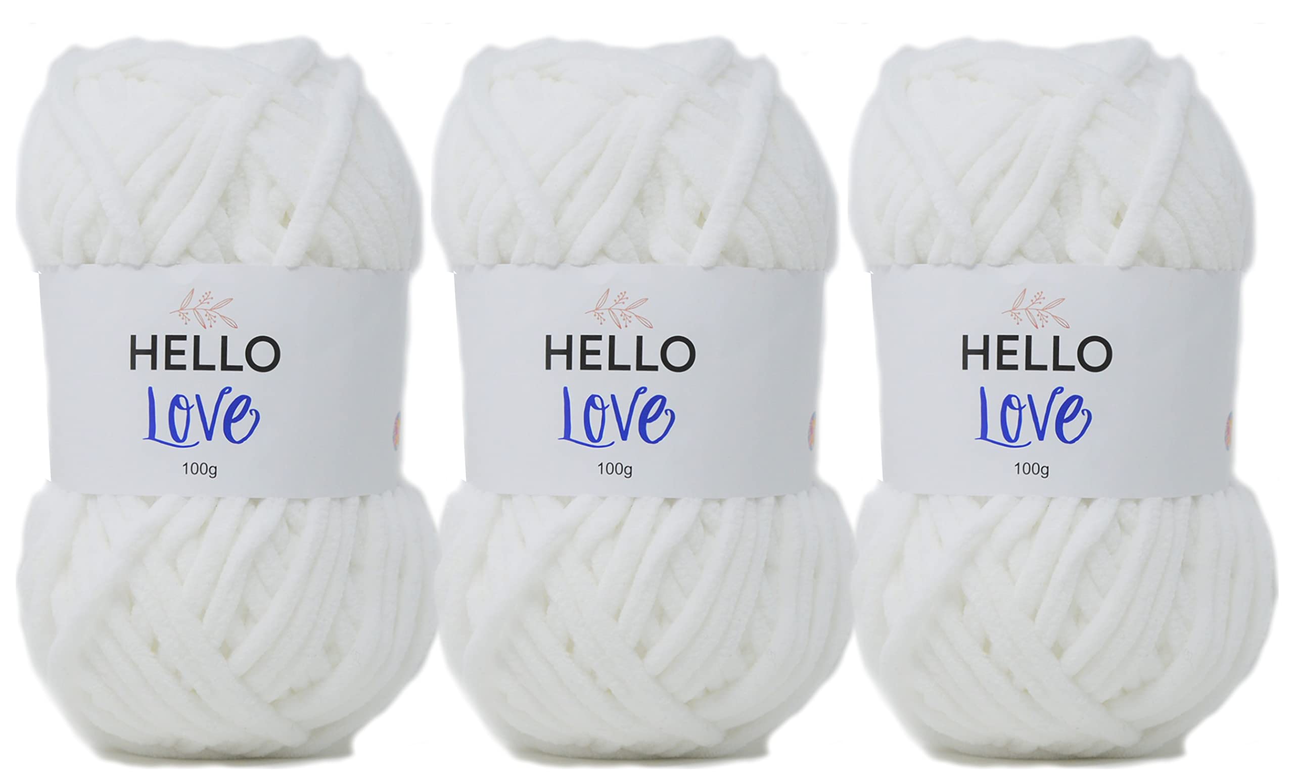 Hello Love - Baby Blanket Yarn 300g - White