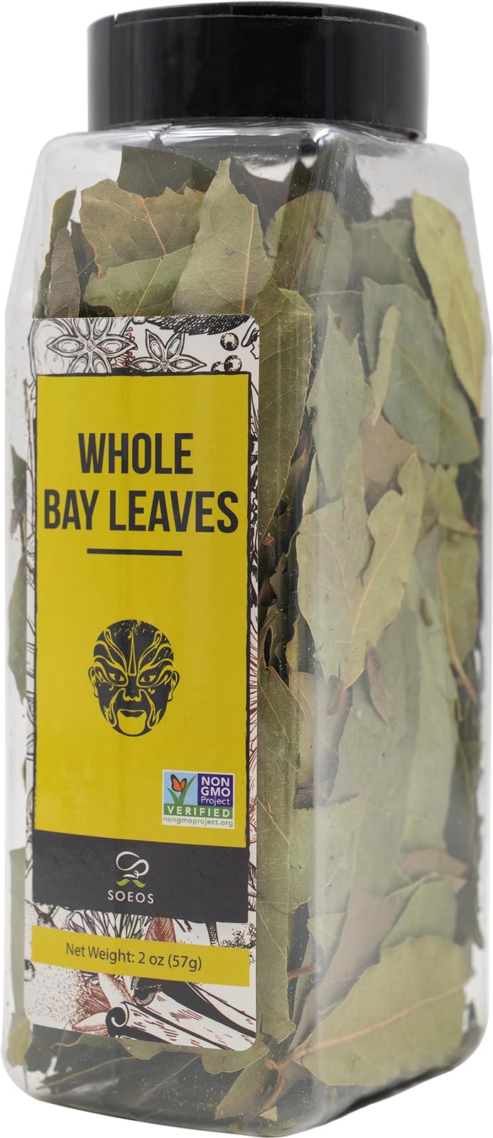 Soeos Bay Leaves Whole, 2 oz(57g), Non-GMO