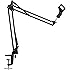 InnoGear Microphone Suspension Mic Clip Adjustable Boom Studio Scissor Arm Stand for Blue Yeti Snowball Microphone and Blue Yeti Nano