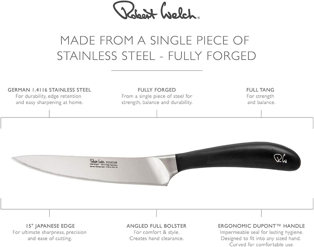Robert Welch Signature Kitchen Knife 14cm, Multi Award Winning British Design - Image 5
