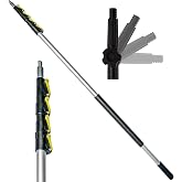 DOCAZOO Extension Telescoping Pole 6-24 Ft | High Reach Extension Pole for Cleaning, Dusting, Window Washing &amp; Painting - Indoor &amp; Outdoor Use (Pole Only)
