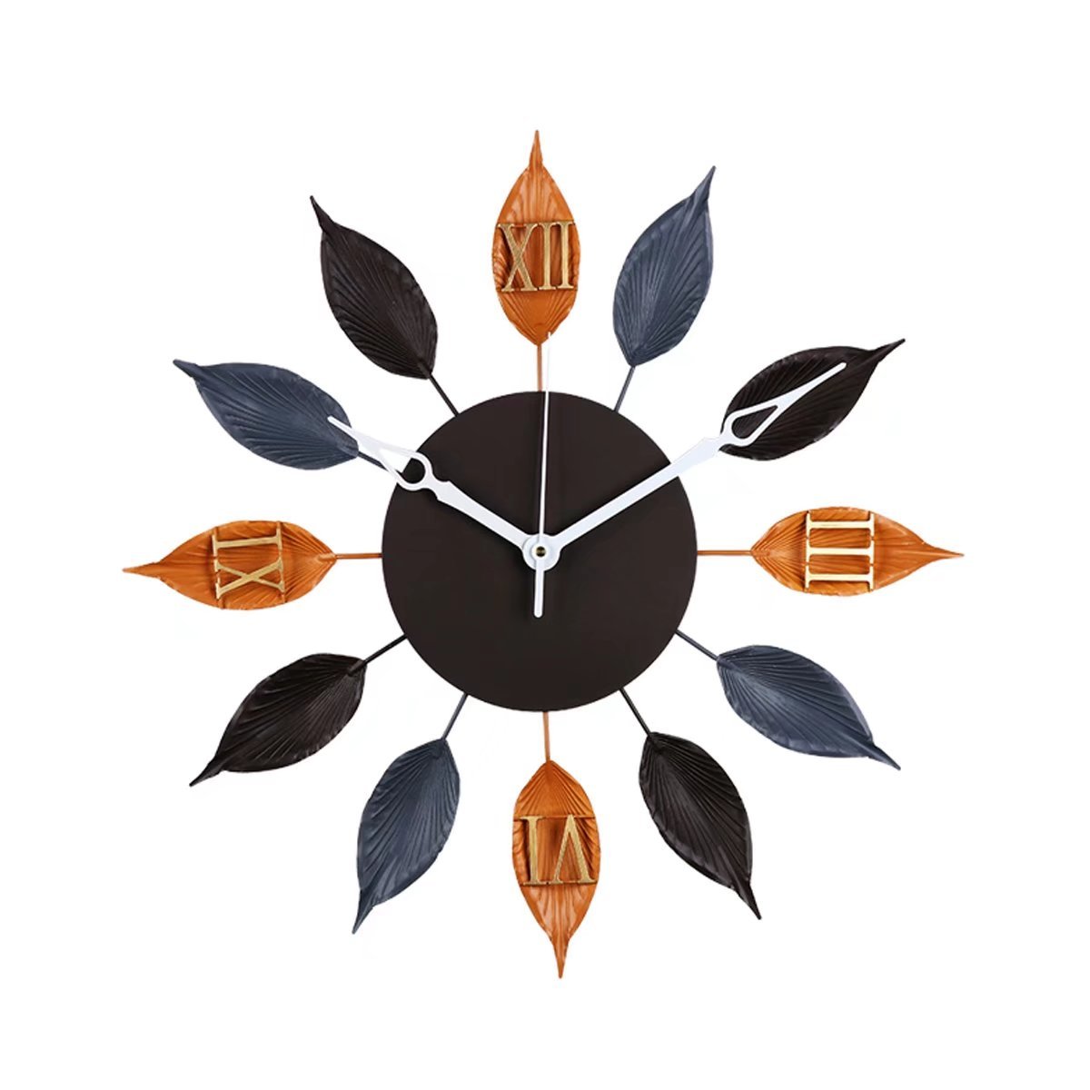 60 Off 壁時計 壁掛け時計 デザイン 葉の時計 ローマ字時計 掛け時計 壁掛け 簡約 北欧 植物 おしゃれ インテリア 新宅の祝い 壁飾り リビング 子供部屋 玄関 電池式 静か B076zhfhcx 新規購入 Aeced Org In